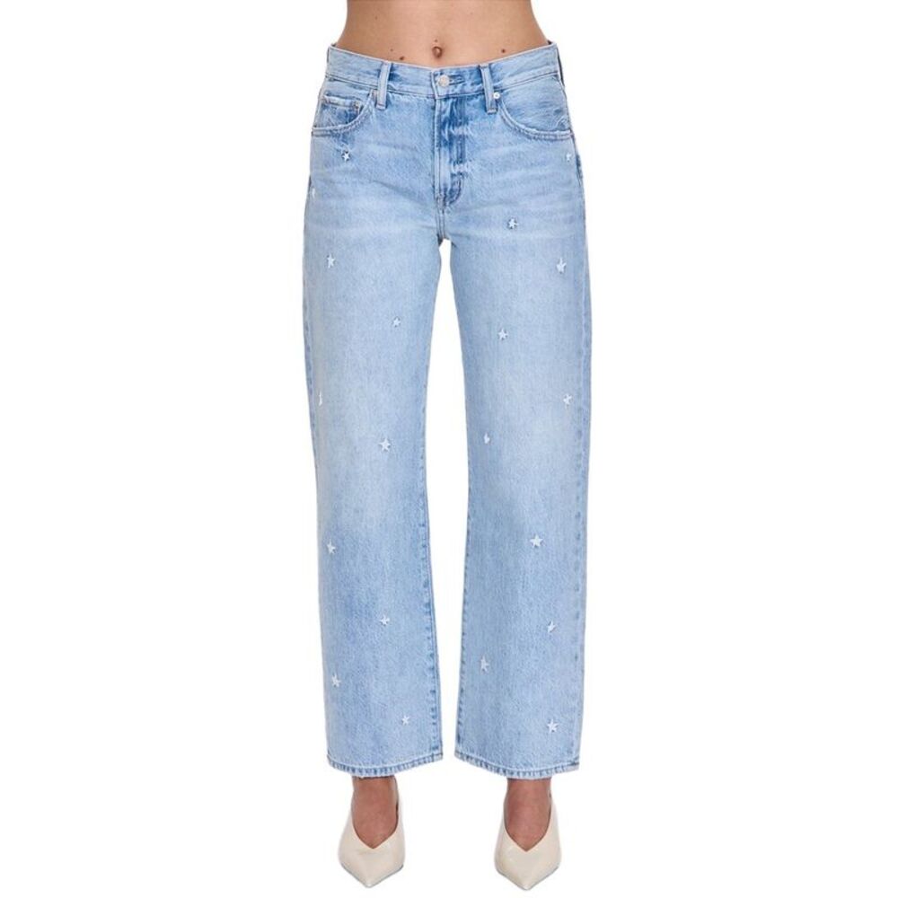 Pistola Womens  Lexi Petite Stellar Vintage Bowed Straight Jean